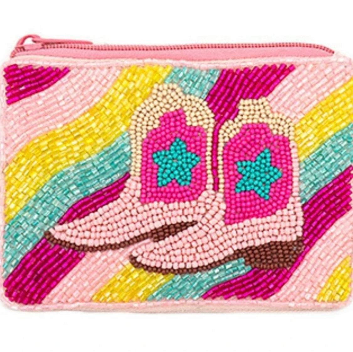 Boots - beaded coin purse